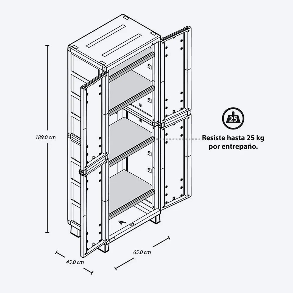 Armario Rimax Grande Barú Wengue