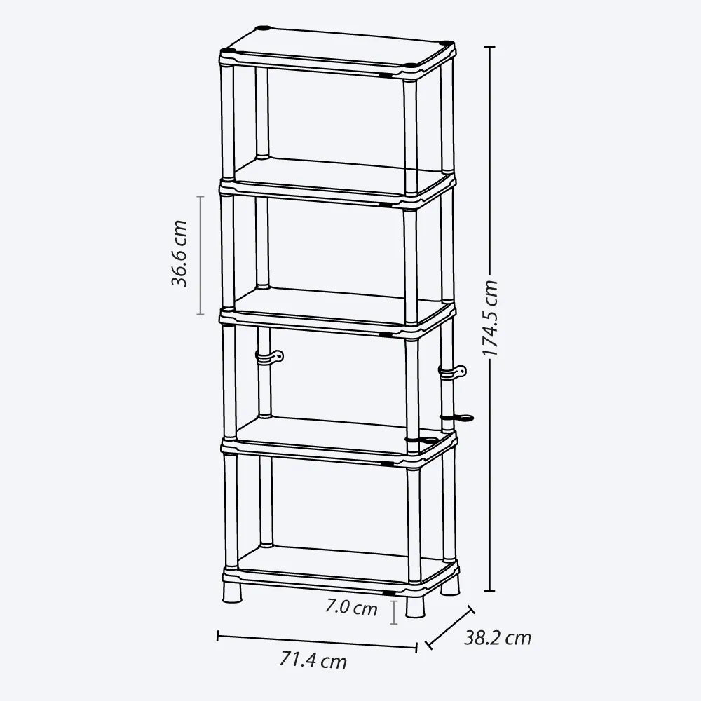 Estante Rimax 5 Niveles Sólido 15”