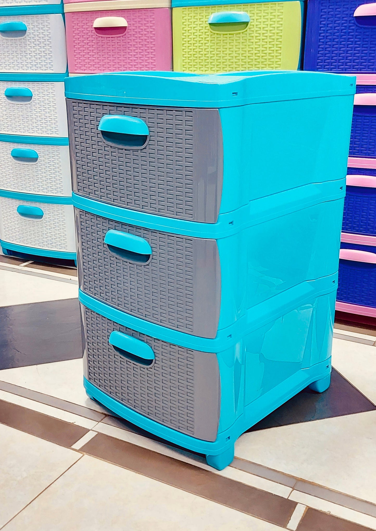 Practimueble X3 Prodehogar Azul-Gris