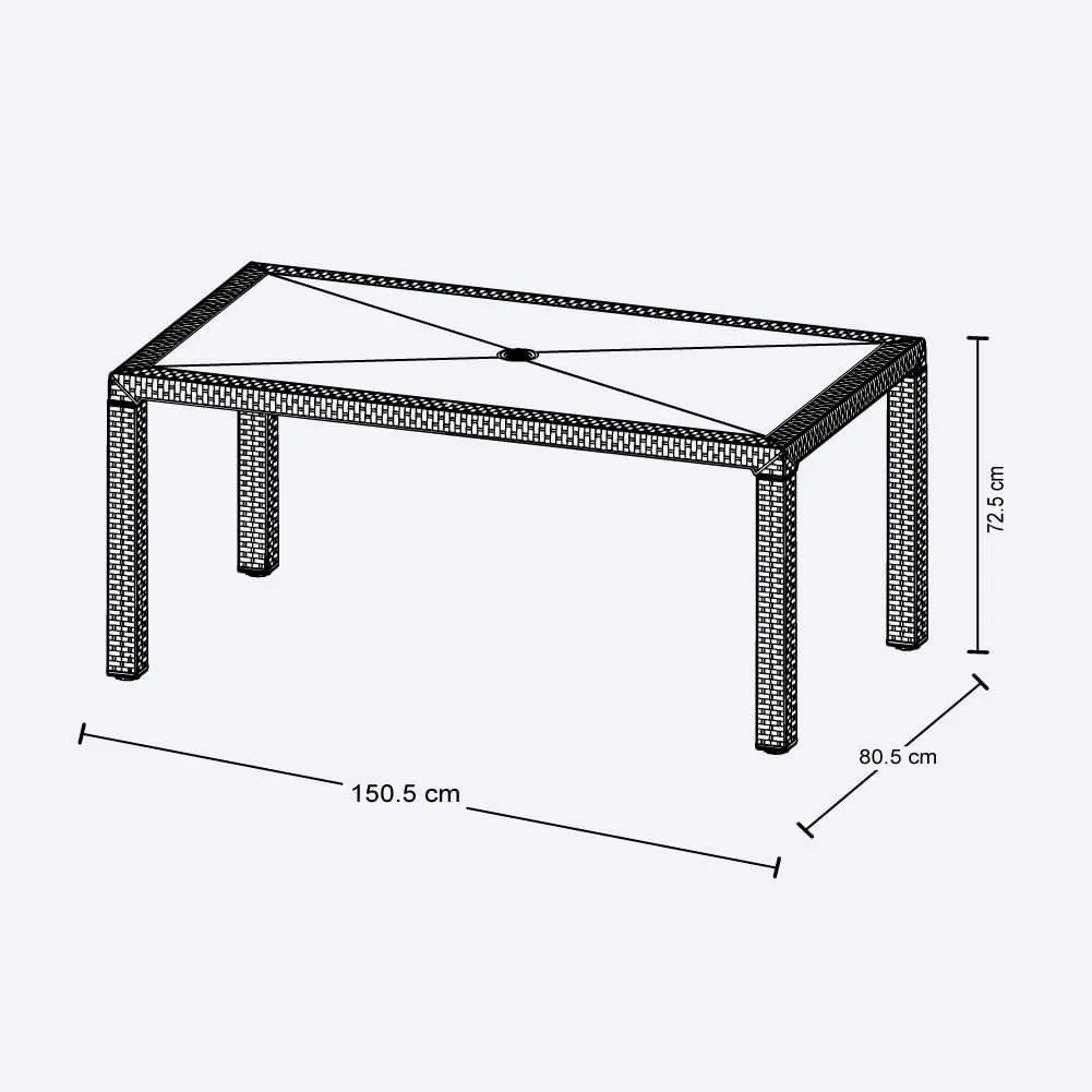 Mesa Rimax Eterna Familiar Wengue