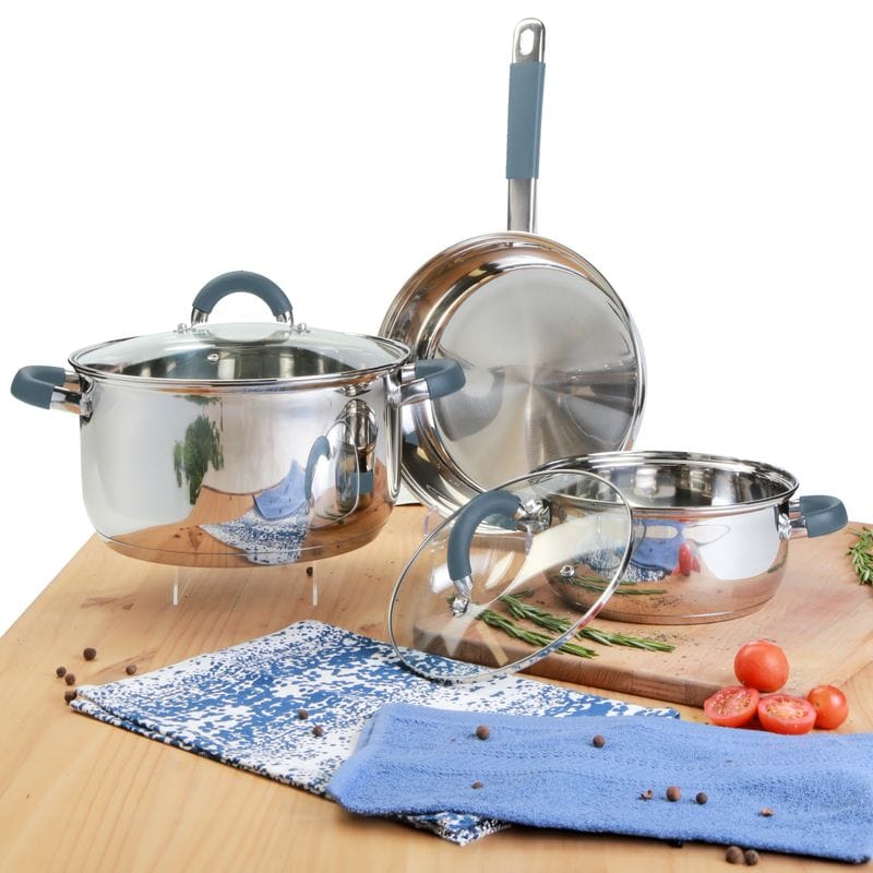 Bateria Home Elements 5 Piezas Acero Inoxidable