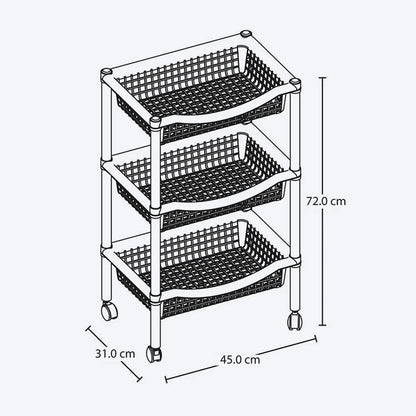Canasta Móvil Rimax Rectangular