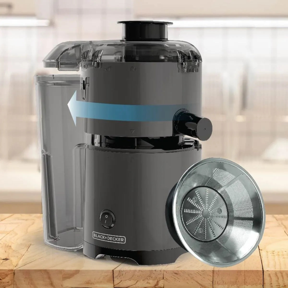 Extactor Silencioso Black+Decker para frutas y verduras