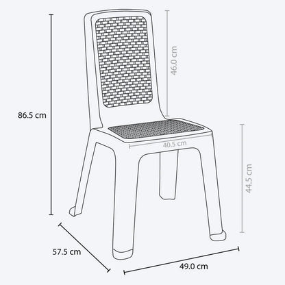 Silla Rimax Eterna Sin Brazo Wengue