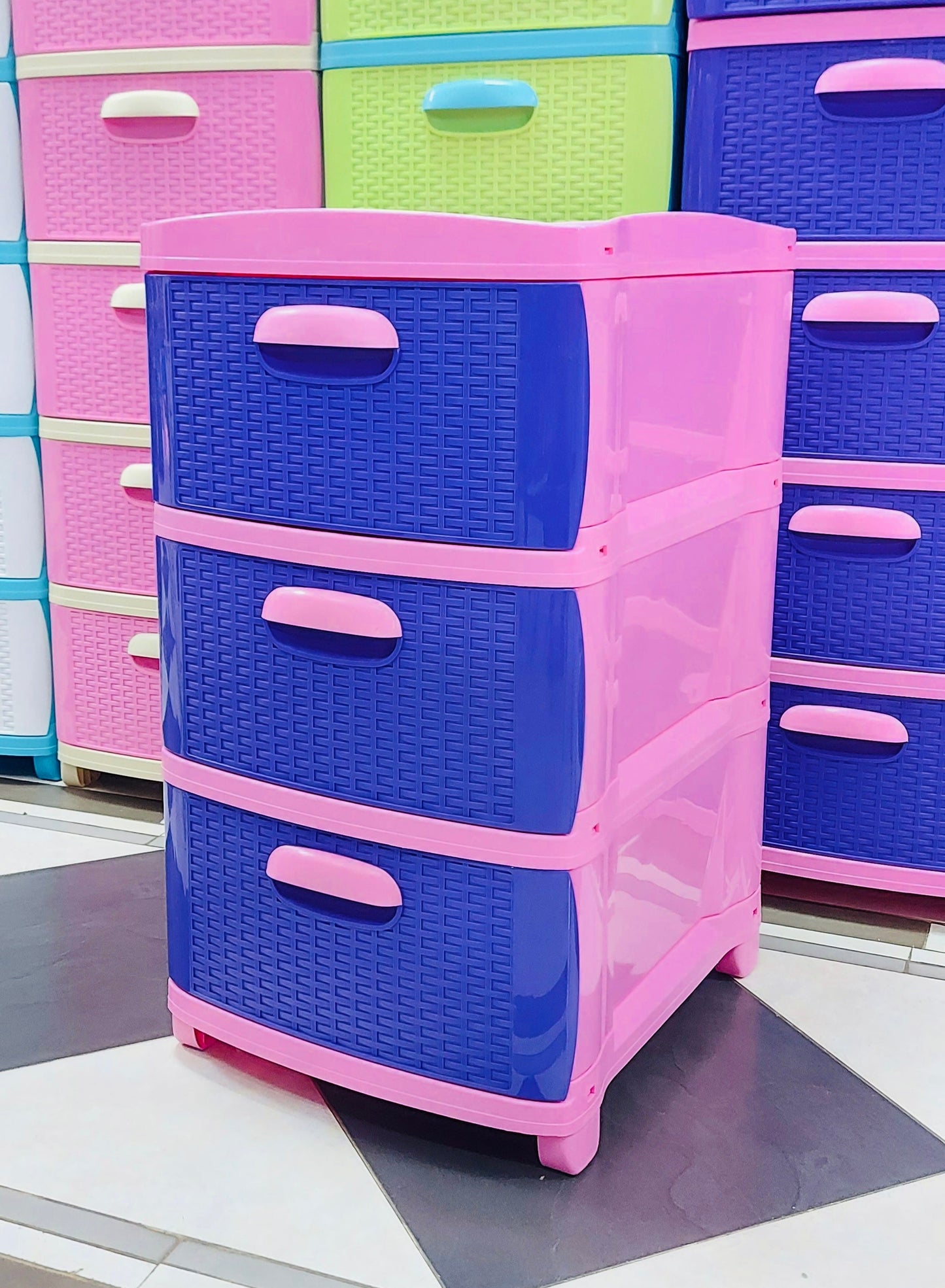 Practimueble X3 Prodehogar Rosado-Lila