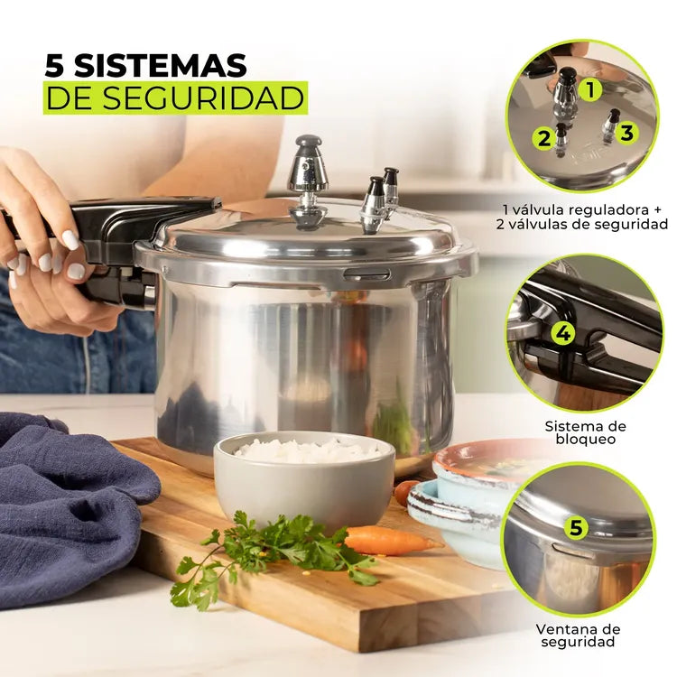 Olla a Presión Kalley 4.2 Lt Cierre Externo