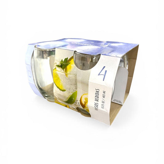 Set x4 Vaso Cristar Mikonos