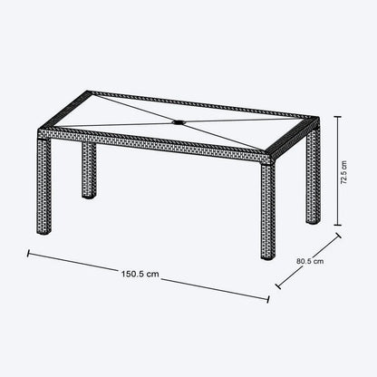 Mesa Rimax Eterna Familiar Wengue