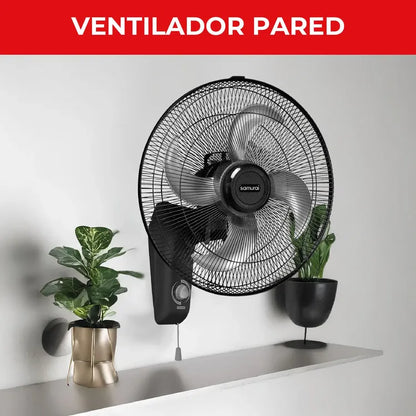 Ventilador Samurai Turbo Metallic Pared