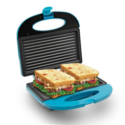 Sanduchera Home Elements Panini, Azul Turquesa
