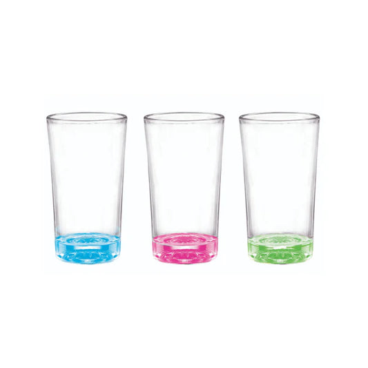 Set x6 Vaso Cristar Herradura Fondo Color