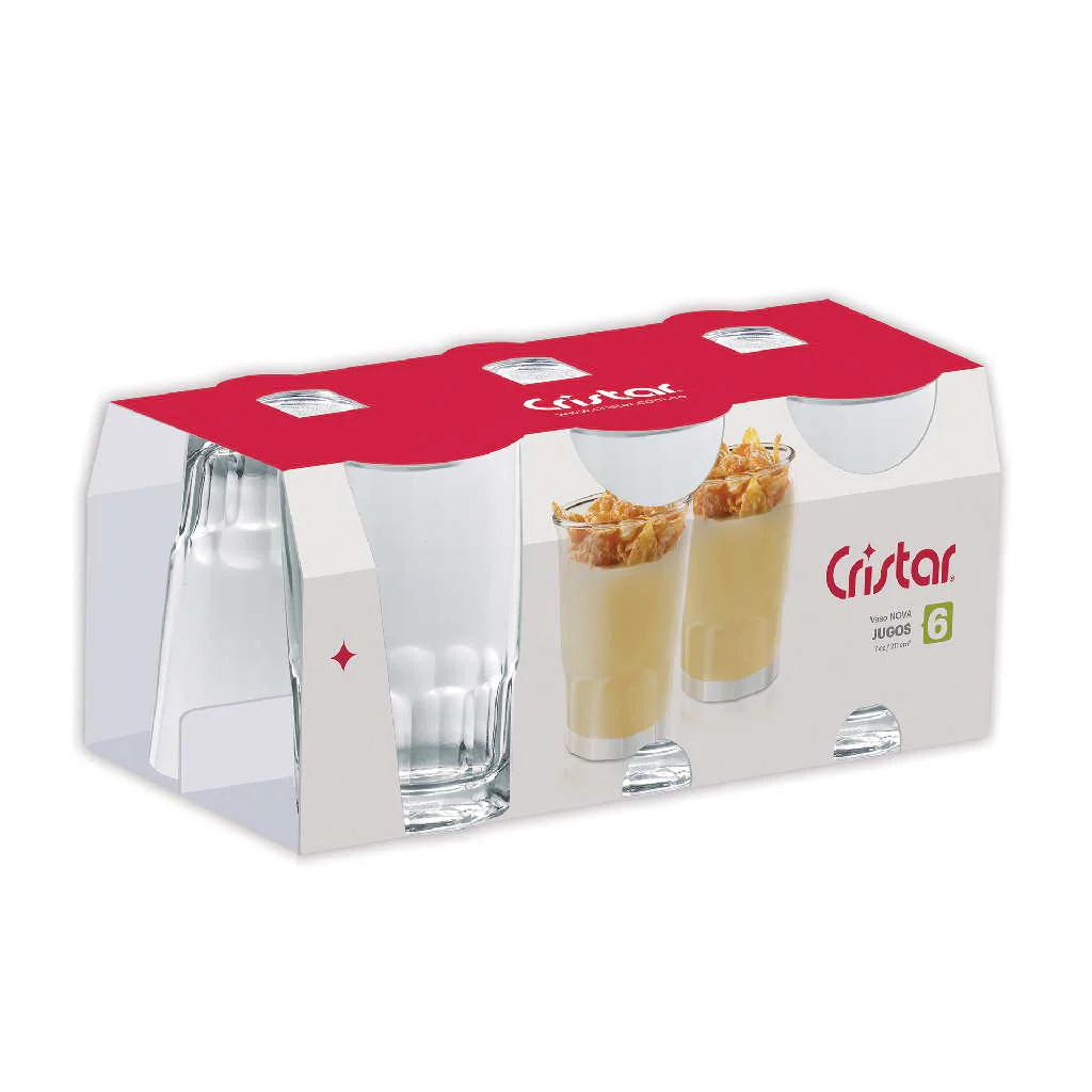 Set x6 Vaso Cristar Nova Jugos (Pequeño)